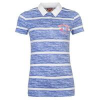 Lee Cooper Textured All Over Print Polo Shirt Ladies