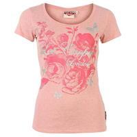 Lee Cooper Glitter Logo T shirt Ladies