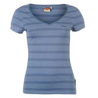 lee cooper yarn dye v neck tshirt womens