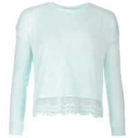 lee cooper lace knit jumper womens