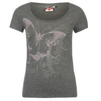 lee cooper glitter t shirt ladies