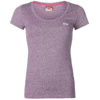 lee cooper short sleeve crew neck t shirt ladies