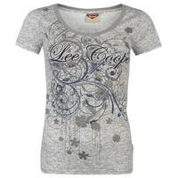 Lee Cooper Textured Scoop T Shirt Ladies