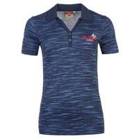 Lee Cooper Textured AOP Polo Shirt Ladies