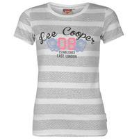 Lee Cooper Stripe T Shirt Ladies