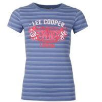 Lee Cooper Yarn Dye Crew T Shirt Ladies