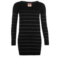 lee cooper stripe long knit jumper ladies