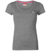 lee cooper short sleeve crew neck t shirt ladies