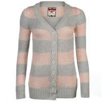 lee cooper essential stripe cardigan ladies