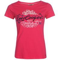 Lee Cooper Flock Crew T Shirt Ladies