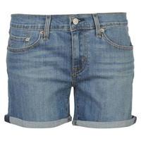 levis mid denim shorts