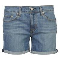 levis mid denim shorts