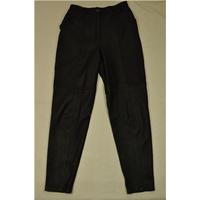 Leather trousers by Nicole Farhi - Size: 14 - Black - Leather trousers