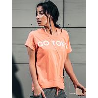 Leroux Cotton Jersey T-Shirt in Fusion Coral  Tokyo Laundry Active