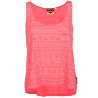 Lee Cooper Burn Out Vest Top Ladies