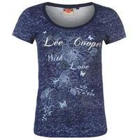 Lee Cooper Textured Scoop T Shirt Ladies