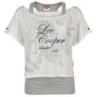 Lee Cooper Double Layer T Shirt Ladies