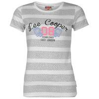 Lee Cooper Stripe T Shirt Ladies