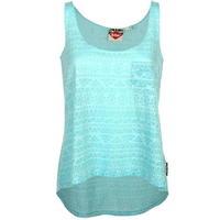 lee cooper burn out vest top ladies