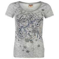 Lee Cooper Textured Scoop T Shirt Ladies