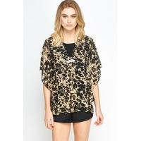 Leopard Print Shell Top