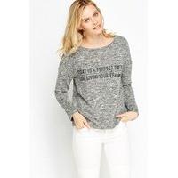 Letter Print Logo Jumper