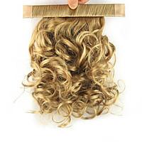 Length Dark Golden Wig 28CM Synthetic Curly High Temperature Wire Reel Contracting Fluffy Ponytail Color 1011