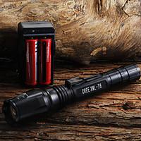 LED Flashlights/Torch / Handheld Flashlights/Torch LED 400 Lumens 1 Mode Cree XR-E Q5 18650 / AA Adjustable FocusCamping/Hiking/Caving /