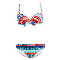 Les P\'tites Bombes 2 Pieces Multicolor Swimsuit Balconnet Push Up B Cup Colorado 017