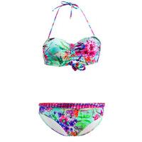 Les P\'tites Bombes 2 Pieces Multicolor Swimsuit Bandeau Push Up B Cup Savana 012