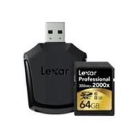 lexar 64gb 2000x professional sdxc rdr uii