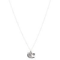 Leicester Tigers Silver Plated Large Crest Pendant and Chain