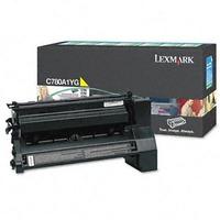 Lexmark C780A1YG Original Yellow Return Program Toner Cartridge