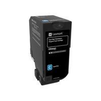 lexmark 84c2hk0 cyan original high capacity return programme toner car ...