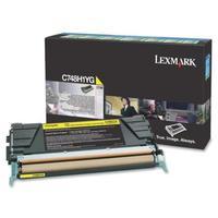 lexmark c748h1yg yellow original high capacity return program toner ca ...