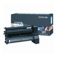 lexmark c7700cs original cyan return program toner cartridge