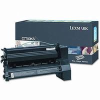 lexmark c7700ks original black return program toner cartridge