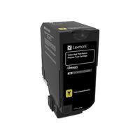 Lexmark 84C2HK0 Yellow Original High Capacity Return Programme Toner Cartridge