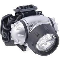 LED Headlamp Grundig 7 LED head torch battery-powered 120 g Silver 38692