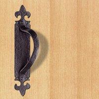 LF5260 Antique Offset Pull Handle on Backplate, 260x45mm