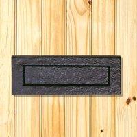 LF5524 Antique Black Letterbox, 254x90mm