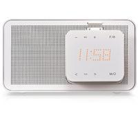 LG ND1520 iPod Docking Speaker in White with Alarm Clock FM Radio and Auto EQ Technology
