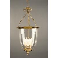 lg01765 lantern 5 light bell shaped brass lantern