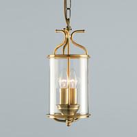 LG00029/AB Antique Brass Circular Hanging Ceiling Lantern