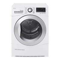 lg rc9055ap2f 9kg eco hybrid heat pump tumble dryer in white a