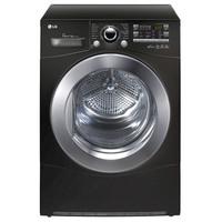 lg rc9055bp2z 9kg condenser tumble dryer in black a energy rated