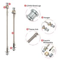 Lixada 2Pcs Ultralight Bicycle Skewers Quick Release Titanium Axle QR Skewer