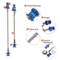 lixada 2pcs ultralight bicycle skewers quick release titanium axle qr  ...