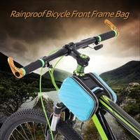 Lixada Rainproof Outdoor Cycling Hiking Riding Road Bikes MTB City Bike Bicycle Front Frame Bag Pack Double Pouch Front Tube Bag Pouch