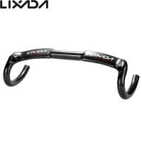 Lixada 1pc 31.8mm Glossy Carbon Fiber Drop Handlebar Road Bike Bicycle Race Handle bars Cycling Sports Bicycle Accessories Ultra-light